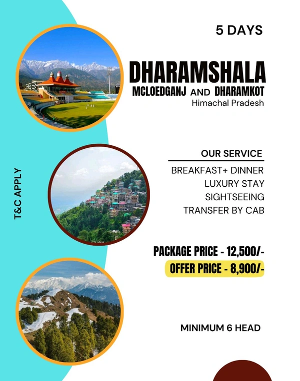 DHARAMSHALA TOUR - 5 Days