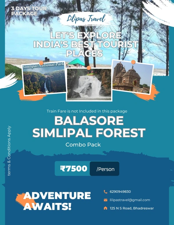 Simlipal Forest + Balasore Dublagori Combo Pack - 3 Days 