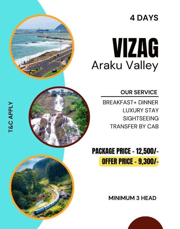 VIZAG ARAKU VALLEY - 4 DAYS