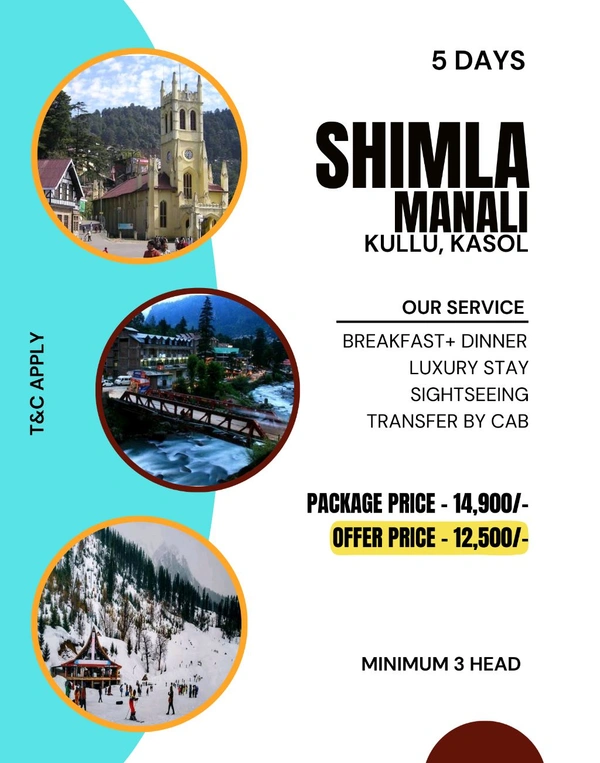 SHIMLA MANALI - 5 DAYS 