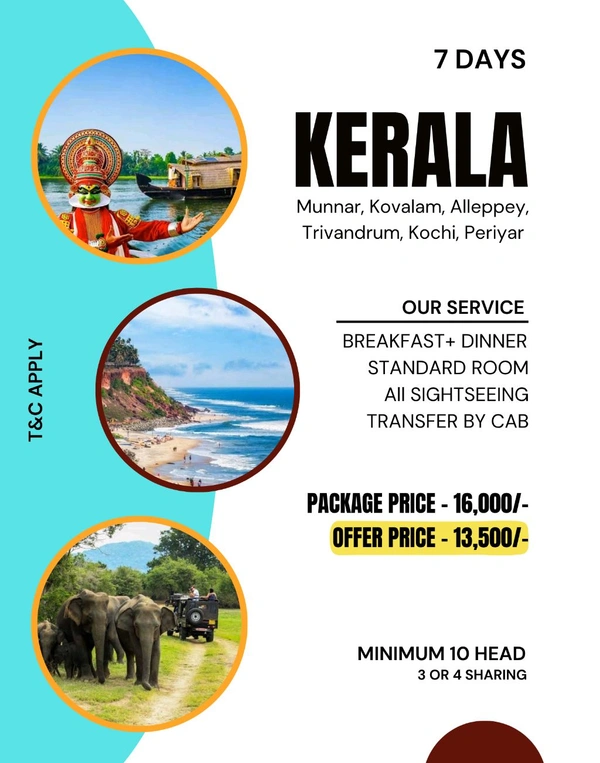 KERALA TOUR - 7 DAYS 