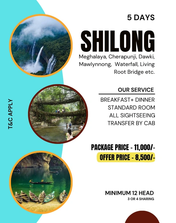 SHILLONG TOUR - 5 Days 