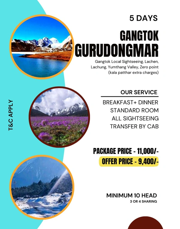 GANGTOK (NORTH SIKKIM) - 5 DAYS 