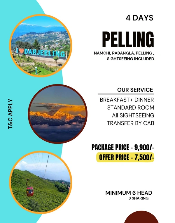 Pelling Rabangla Tour - 3N/4D