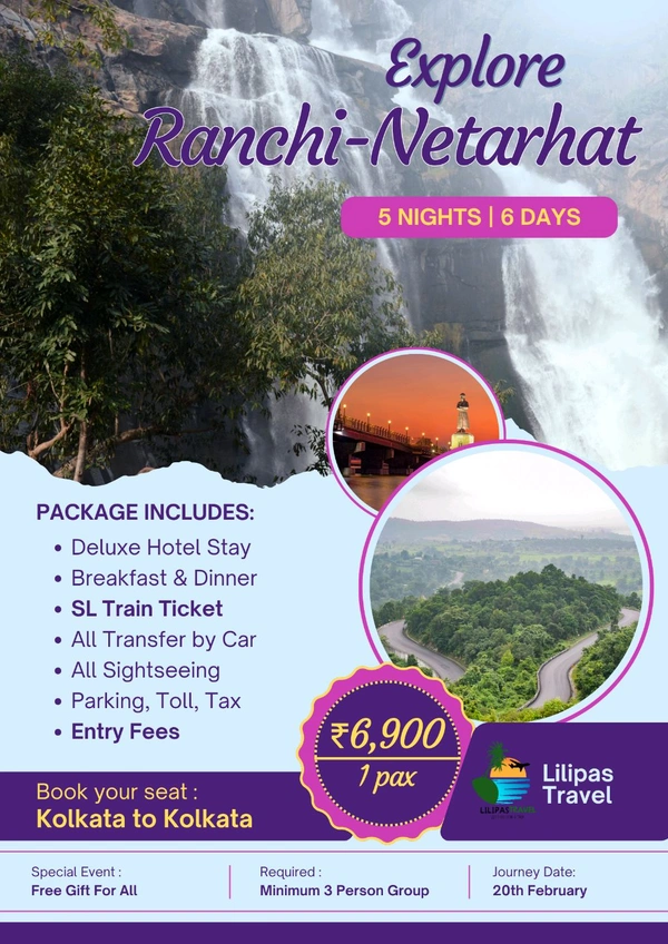 RANCHI & NETARHAT (20th FEB) - 5N/6D