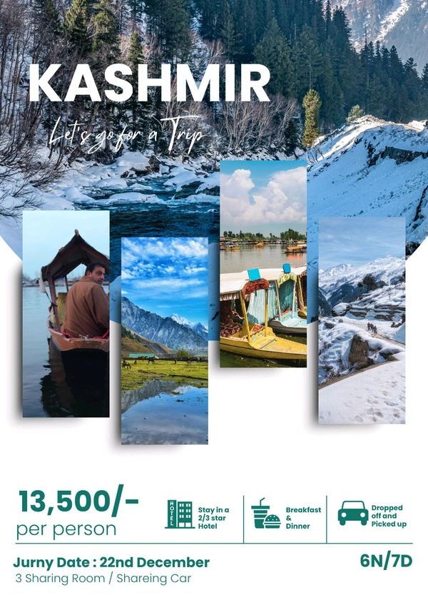 KASHMIR TRIP (24th Dec) - 6N/7D