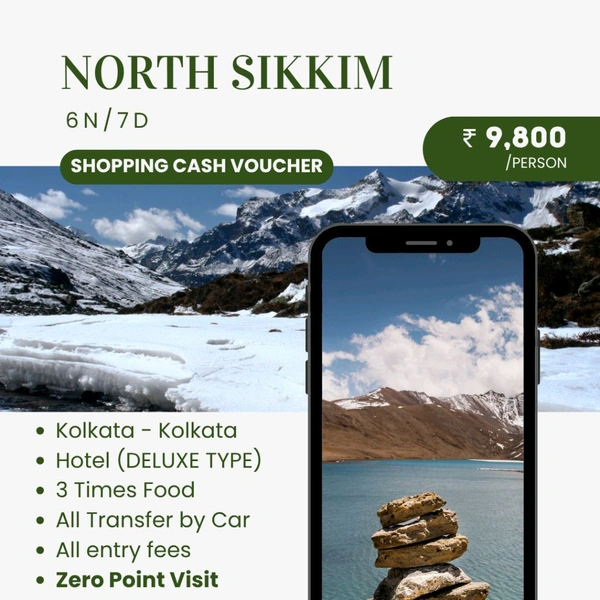 NORTH SIKKIM (12th March) - 6N/7D