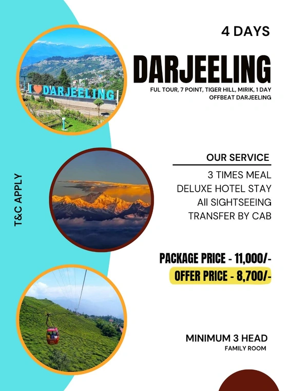 DARJEELING TOUR - 4 Days