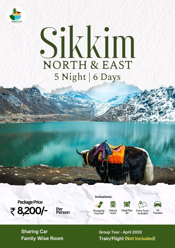 NORTH EAST SIKKIM GROUP (22nd April) - 5N/6D