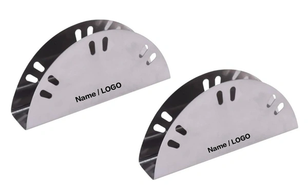 Paper Napkin Tissue Holder Stand With Branding Name for Restaurant, Cafe, Hotels Table,: