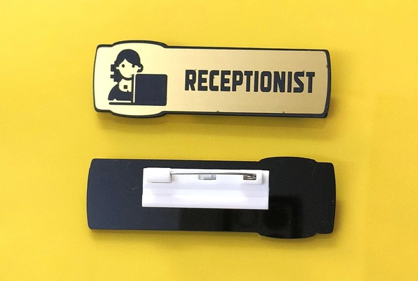 Fine quality attractive Receptionist Badges wholesale or retail order now