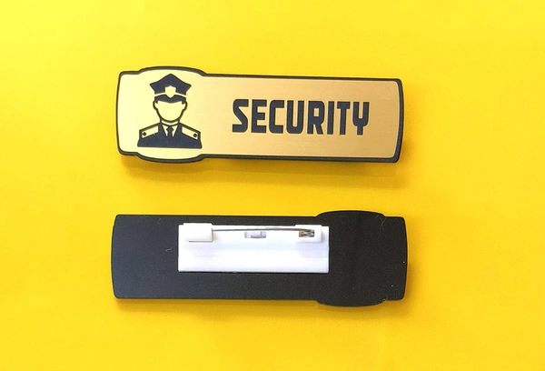 Badge for Security Guard - Approxx : 80x30 mm