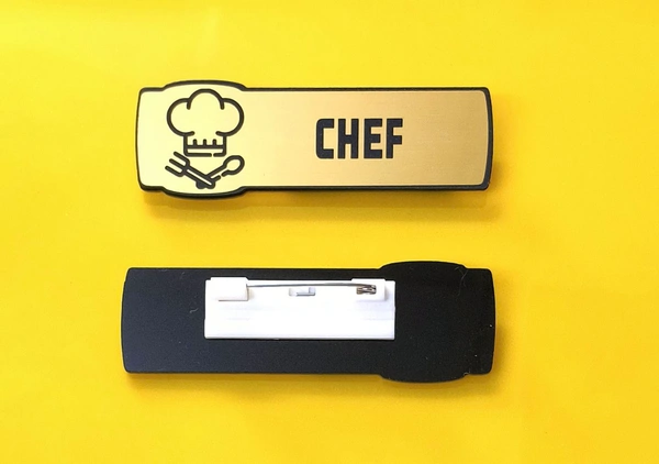 Best quality attractive Badge for Chef Waiter Cooking Staff wholesale or retail order now - 80x30 mm
