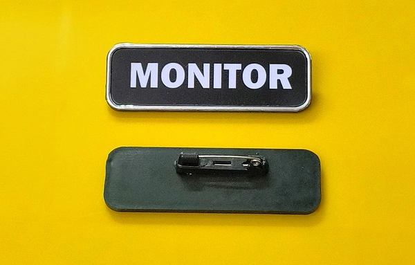 Student Badges (Monitor & Vice Monitor)  - Black, 74x24 mm
