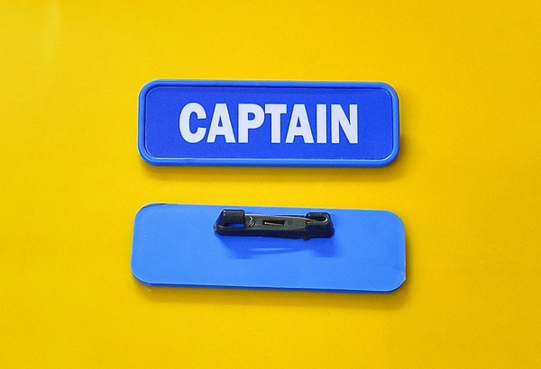 Order Online Captain Vice Captain Student Badges Delhi NCR - Blue, 74x24 mm