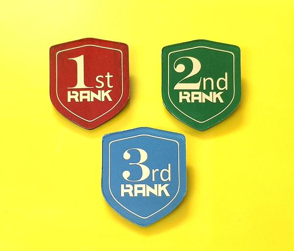 Student Rank Badges (3 Pieces) - 48x40 mm