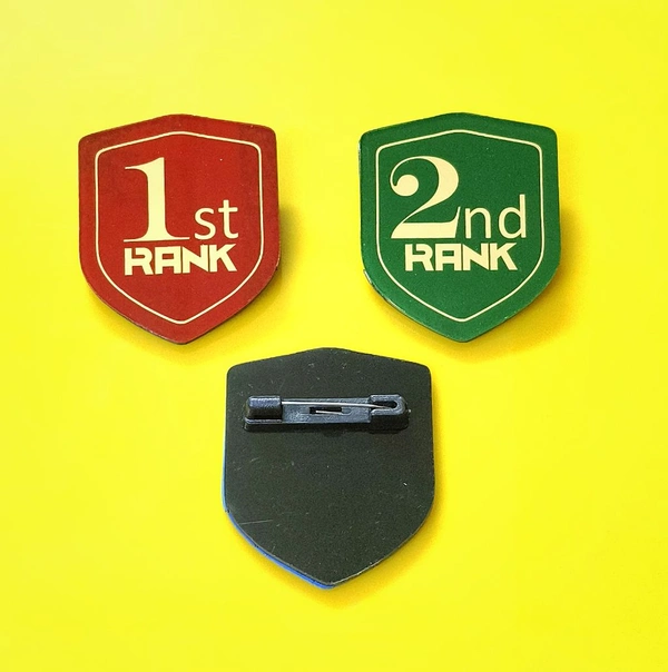Student Rank Badges (3 Pieces) - 48x40 mm