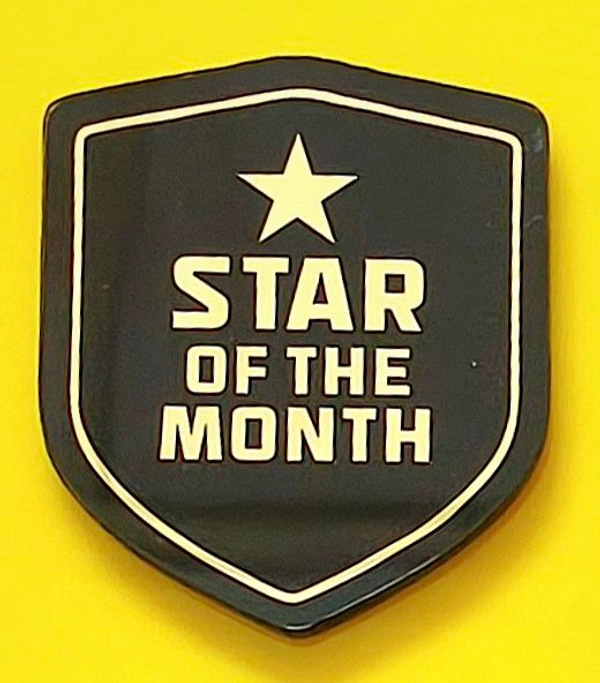 Star of The Month Badges (Set Of 2)