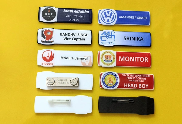 Customized Badges Manufacturer in India - 80x30 mm