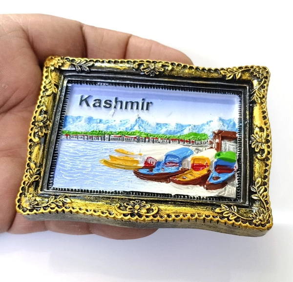 KASHMIR India Magnet | Travel Memorial Photo Fridge Magnets - 70x55 mm