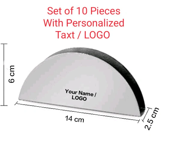 Paper Napkin Tissue Holder Stand With Branding Name for Restaurant, Cafe, Hotels Table,: