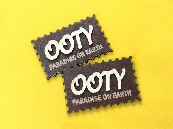 Ooty Souvenir Magnet (Set of 2) - Approx 3x2 Inches