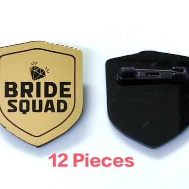 Groom Bride Badges