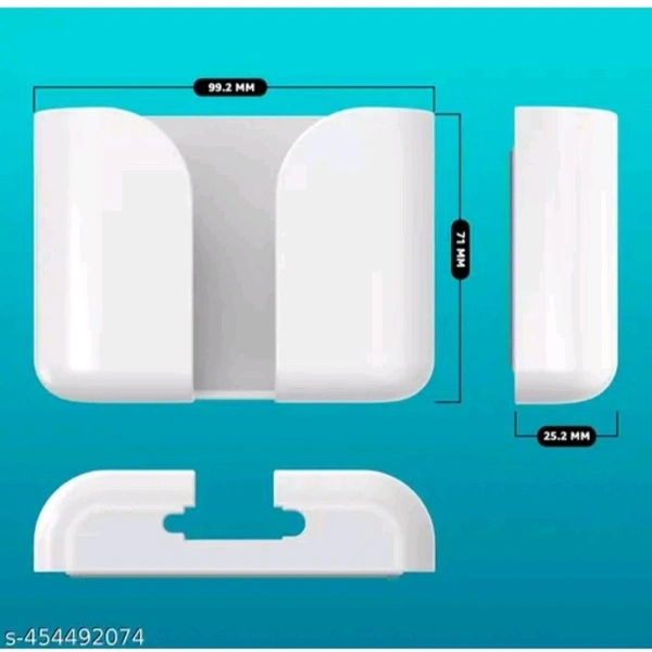 Mobile Holder Wall  - White, Free Size