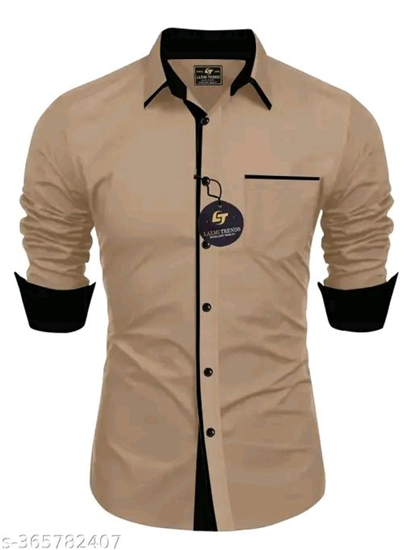 Mens Shirt | Brown Colour  - Raw Sienna, L