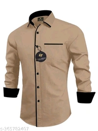 Mens Shirt | Brown Colour  - Raw Sienna, L