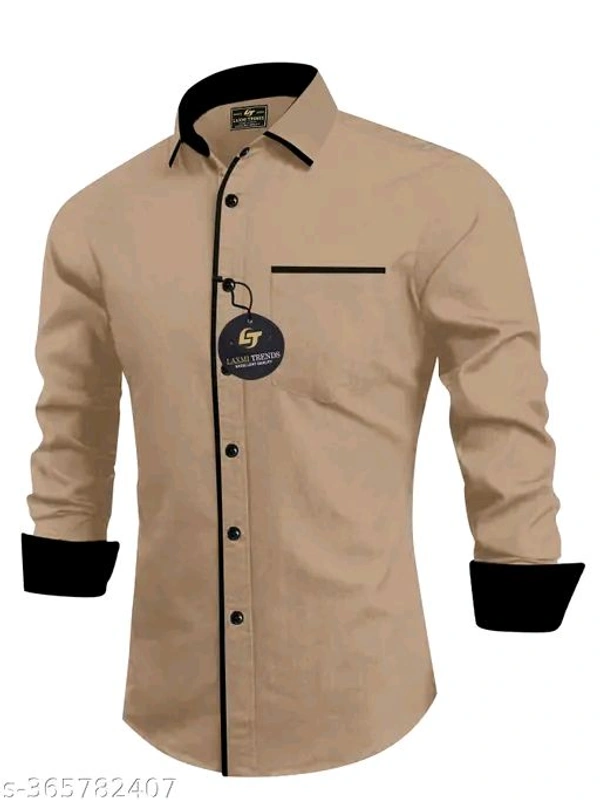 Mens Shirt | Brown Colour  - Raw Sienna, Xl
