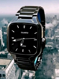 QUARTZ PREMIUM WATCH BLACK - Black