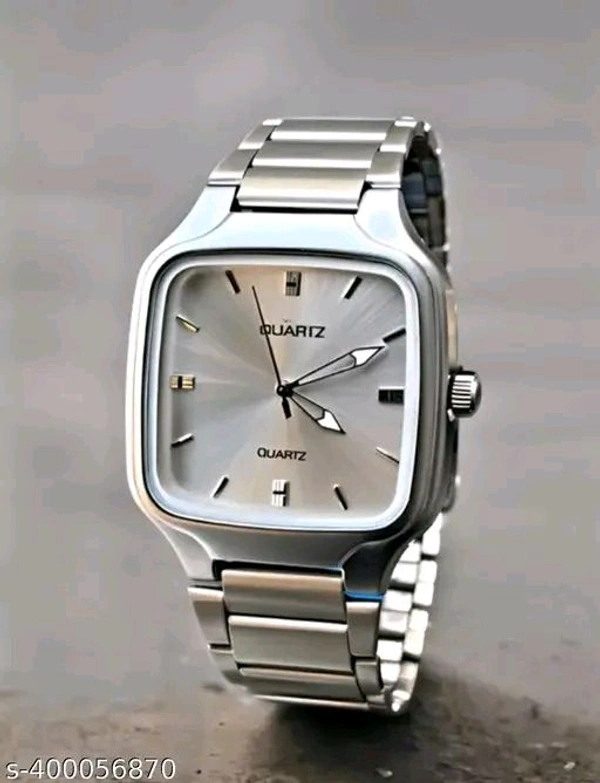 QUARTZ PREMIUM WATCH SILVER - Silver, Free Size