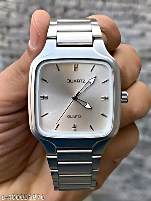 QUARTZ PREMIUM WATCH SILVER - Silver, Free Size