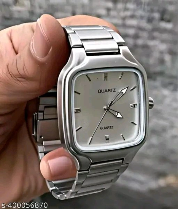 QUARTZ PREMIUM WATCH SILVER - Silver, Free Size
