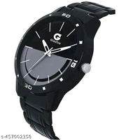 Galizbo glanatic Titanium Black Watch - Black, Free Size