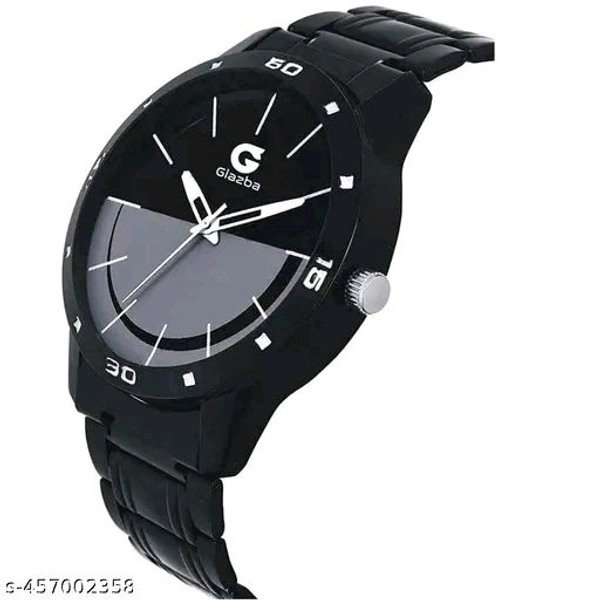 Galizbo glanatic Titanium Black Watch - Black, Free Size