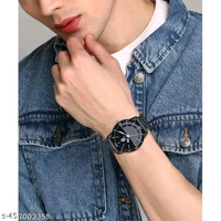Galizbo glanatic Titanium Black Watch - Black, Free Size