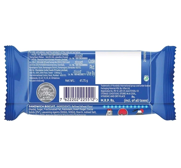 Cadbury Oreo Pokemon Original Vanilla Cream Biscuit 41.75 g
