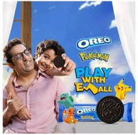 Cadbury Oreo Pokemon Original Vanilla Cream Biscuit 41.75 g