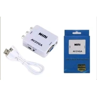 TERABYTE TV-out Cable MINI AV2VG UP SCALER 1080P HD VIDEO CONVERTER (White, For TV)