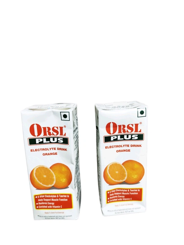 Orsl Health Drink, Plus Orange, 200 Ml
₹45