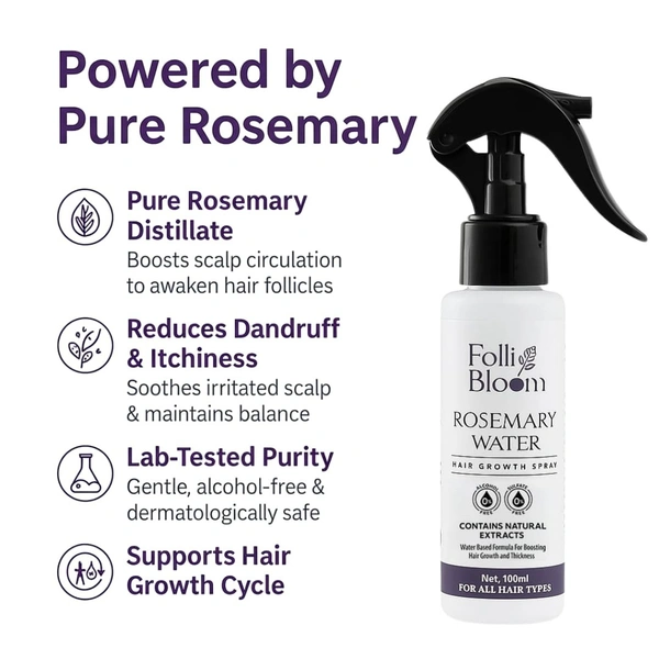 FOLLIBLOOM  ROSEMARY WATER  - 100 ml