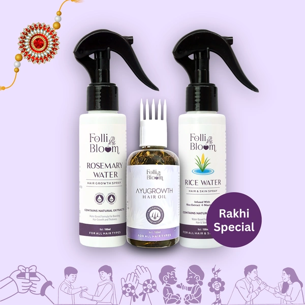 FOLLIBLOOM Rakhi Special - Hair Growth & Care Trio - 
