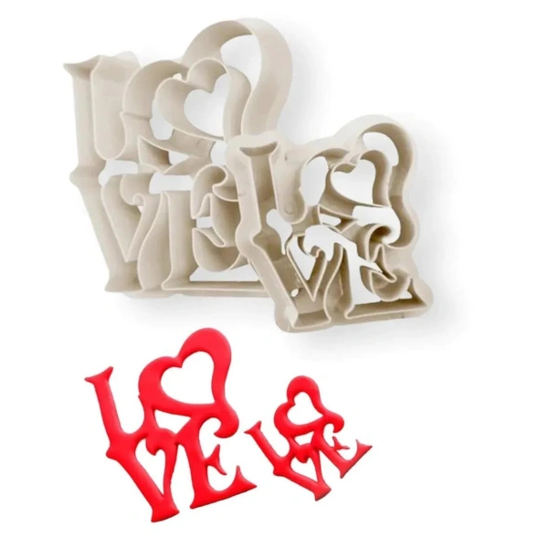 2Pcs Love With Heart Plunger