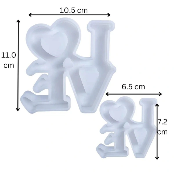 2Pcs Love With Heart Plunger