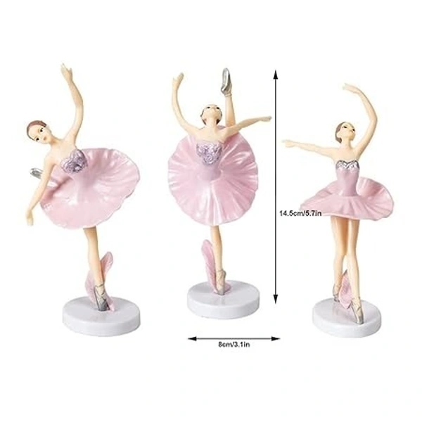 The Baking Curv Pink Ballerina Cake Topper – Ballet Dancer Theme Decoration for Girls’ Birthday Cakes