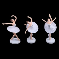 The Baking Curv White Ballerina Cake Topper – Ballet Dancer Theme Decoration for Girls’ Birthday Cakes