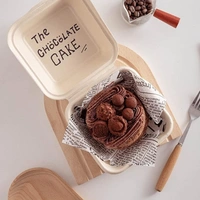 The Baking Curv Burger Box Bento Box 100% Eco Friendly Take Away Container with Smart Lock Lid - 6x6, Pack Of 10
