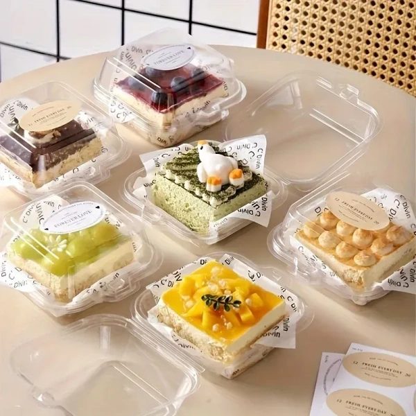 The Baking Curv PVC Bento Lunch Box – Reusable, Leakproof Tiffin for Office, School & Travel - Pack of 10